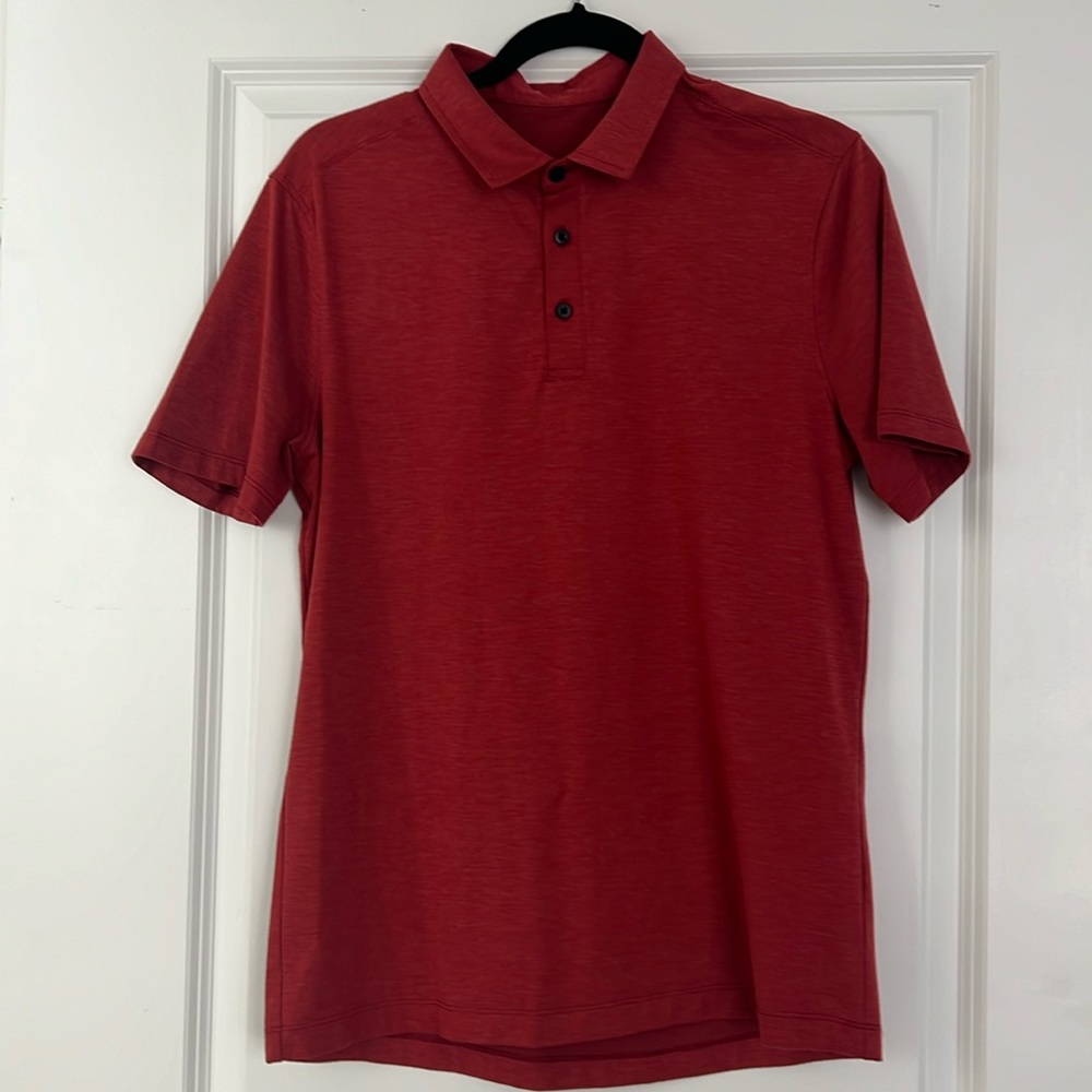 Lululemon Mens Burnt Orange Athletic Polo M